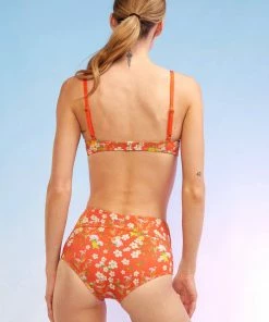 Cynthia Rowley Blossom High-Waisted Bikini Bottom Surf & Swim