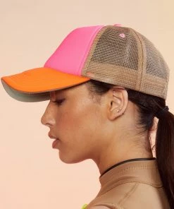 Cynthia Rowley Colorblock Trucker Hat 6 Cynthia Rowley Colorblock Trucker Hat