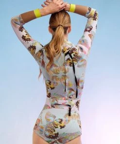 Cynthia Rowley Sunrise Paisley Wetsuit Surf & Swim