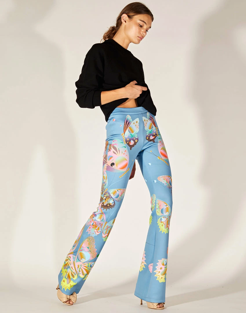 Cynthia Rowley Bonded Fit And Flare Pant Bottoms 2 Cynthia Rowley Bonded Fit And Flare Pant Bottoms