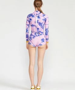 Cynthia Rowley Surf & Swim Bowie Floral Wetsuit