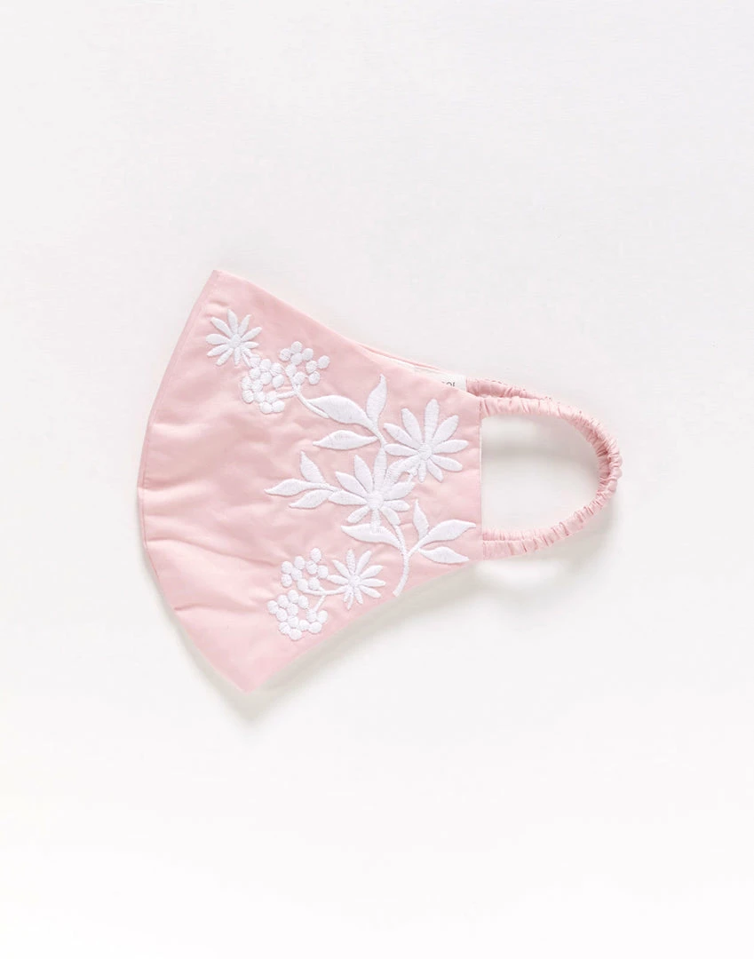Cynthia Rowley Embroidered Cotton Mask Accessories & Gifts 1 Cynthia Rowley Embroidered Cotton Mask Accessories & Gifts