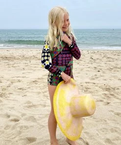 Cynthia Rowley Surf & Swim Mia Daisy Patchwork Kids Wetsuit