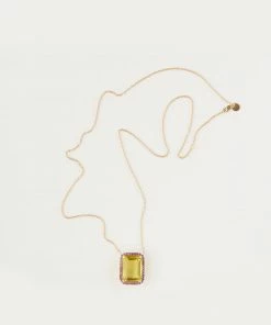 Cynthia Rowley Lemon Quartz With Amethyst Pendant Accessories & Gifts