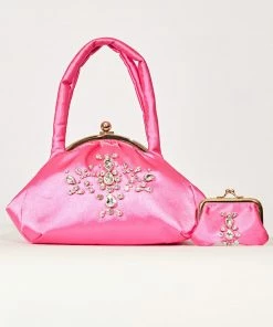 Cynthia Rowley Accessories & Gifts Satin Rhinestone Shoulder Bag