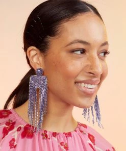 Cynthia Rowley Chandelier Rhinestone Earrings Accessories & Gifts