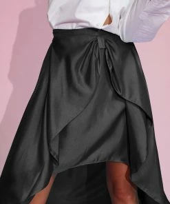 Cynthia Rowley Silk Bow Skirt