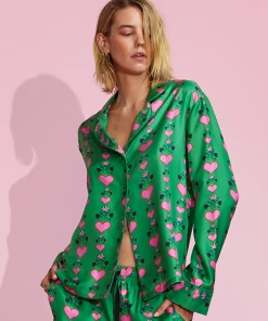 Cynthia Rowley Silk Pajama Shirt