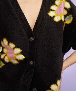 Cynthia Rowley Tops Intarsia Cardigan 11 Cynthia Rowley Tops Intarsia Cardigan