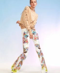 Cynthia Rowley Bonded Fit And Flare Pant