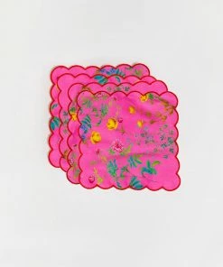 Cynthia Rowley Scallop Embroidered Edge Cocktail Napkin