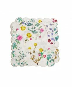 Cynthia Rowley Scallop Embroidered Edge Cocktail Napkin Home