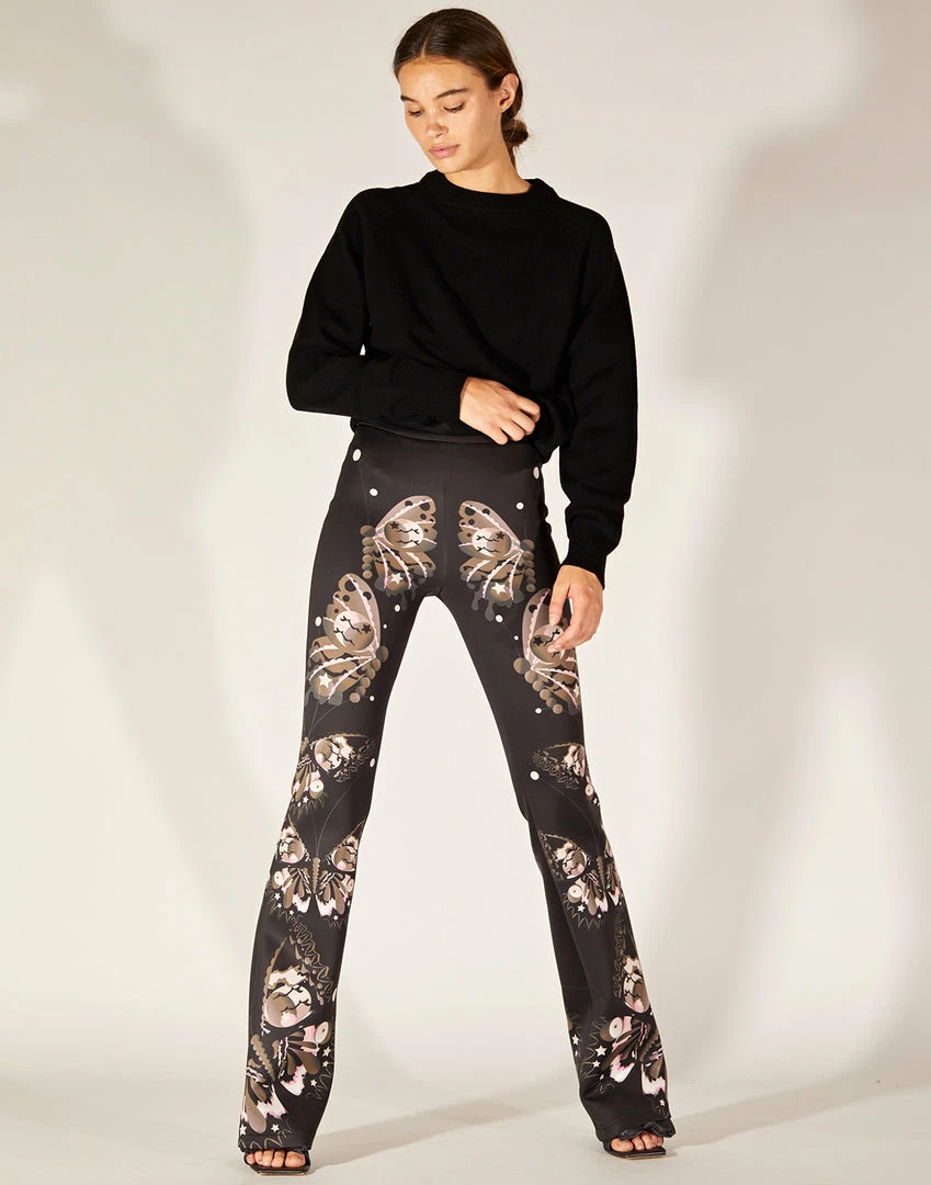 Cynthia Rowley Bottoms Bonded Fit And Flare Pant 1 Cynthia Rowley Bottoms Bonded Fit And Flare Pant