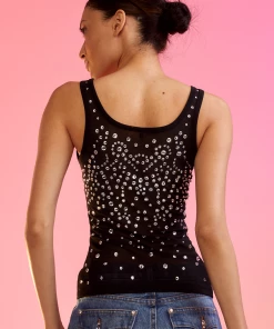 Cynthia Rowley Crystal Embellished Mesh Tank Top 6 Cynthia Rowley Crystal Embellished Mesh Tank Top