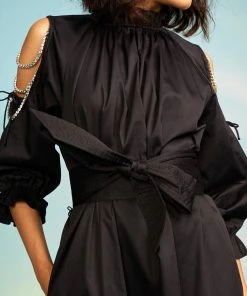 Cynthia Rowley Dresses Cold Shoulder Rhinestone Dress