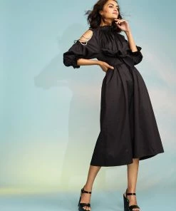 Cynthia Rowley Dresses Cold Shoulder Rhinestone Dress