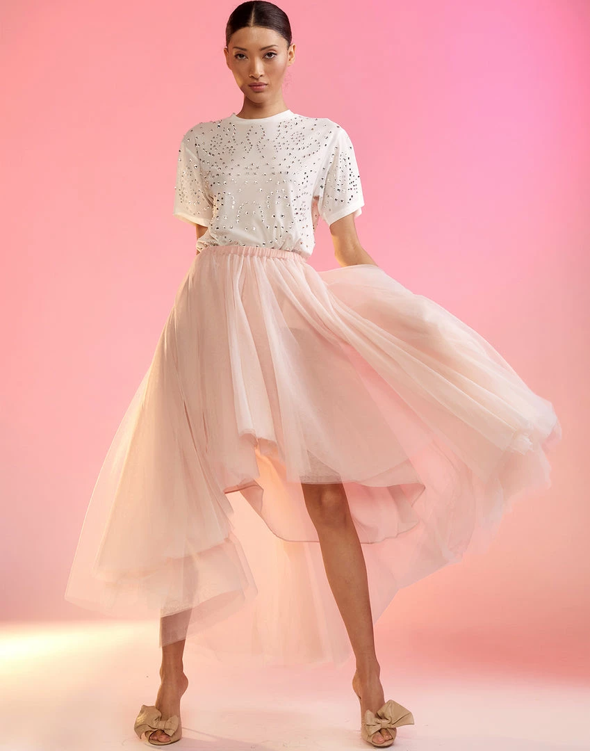 Cynthia Rowley High Low Tulle Skirt 1 Cynthia Rowley High Low Tulle Skirt
