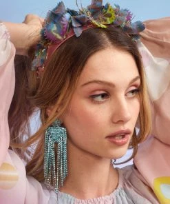 Cynthia Rowley Accessories & Gifts Chandelier Rhinestone Earrings