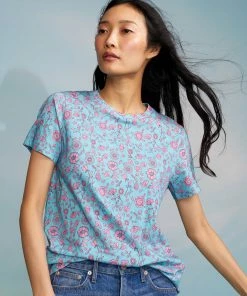 Cynthia Rowley Tops Rylan Printed Tee