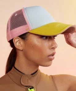 Cynthia Rowley Colorblock Trucker Hat