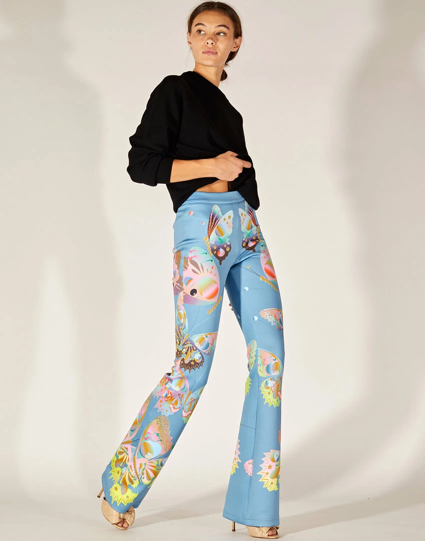 Cynthia Rowley Bonded Fit And Flare Pant Bottoms 1 Cynthia Rowley Bonded Fit And Flare Pant Bottoms