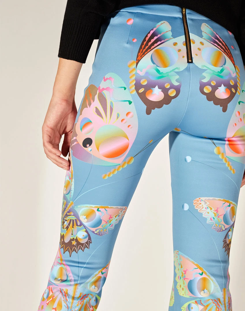 Cynthia Rowley Bonded Fit And Flare Pant Bottoms 3 Cynthia Rowley Bonded Fit And Flare Pant Bottoms