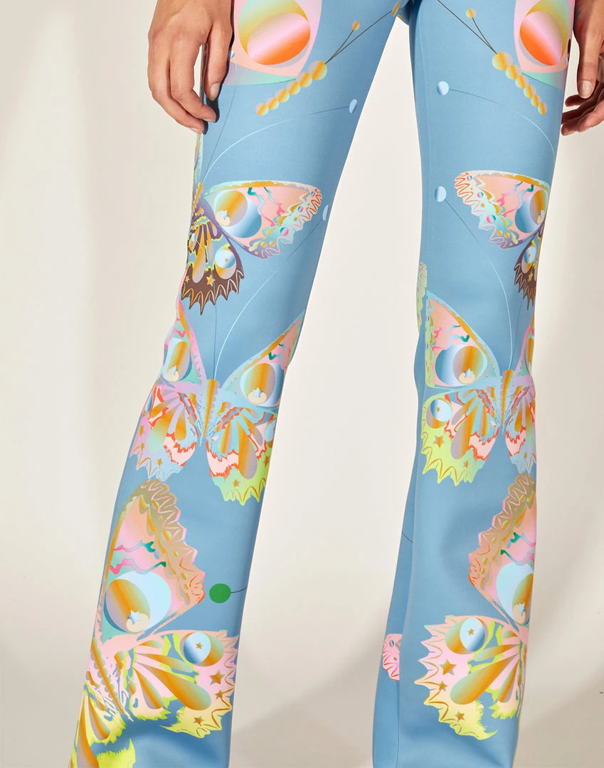 Cynthia Rowley Bonded Fit And Flare Pant Bottoms 5 Cynthia Rowley Bonded Fit And Flare Pant Bottoms