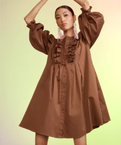 Cynthia Rowley Kira Cotton Pintuck Dress Dresses