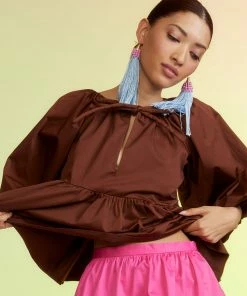 Cynthia Rowley Nomad Polished Cotton Top Tops 7 Cynthia Rowley Nomad Polished Cotton Top Tops