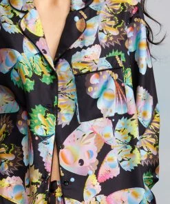 Cynthia Rowley Tops Silk Pajama Shirt 9 Cynthia Rowley Tops Silk Pajama Shirt