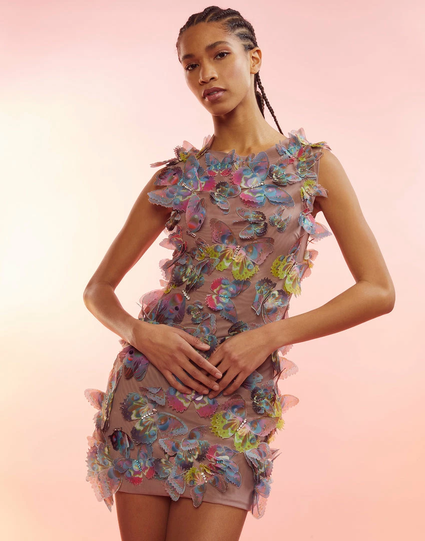 Cynthia Rowley Butterfly Applique Dress 1 Cynthia Rowley Butterfly Applique Dress