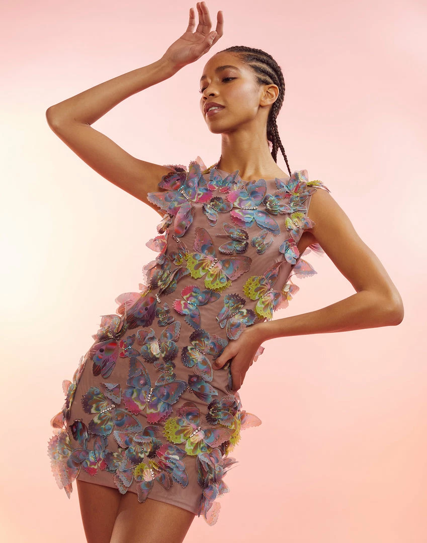 Cynthia Rowley Butterfly Applique Dress 2 Cynthia Rowley Butterfly Applique Dress