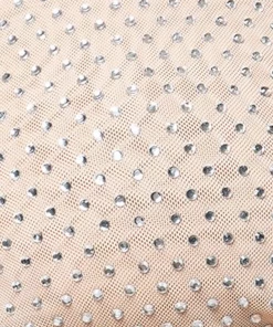 Cynthia Rowley Tops Camel Rhinestone Mesh Bandeau Top