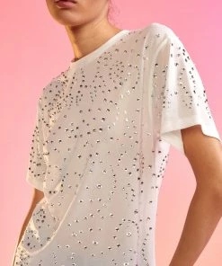 Cynthia Rowley Crystal Embellished Mesh Tee 13 Cynthia Rowley Crystal Embellished Mesh Tee