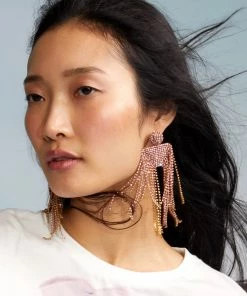 Cynthia Rowley Chandelier Rhinestone Earrings Accessories & Gifts