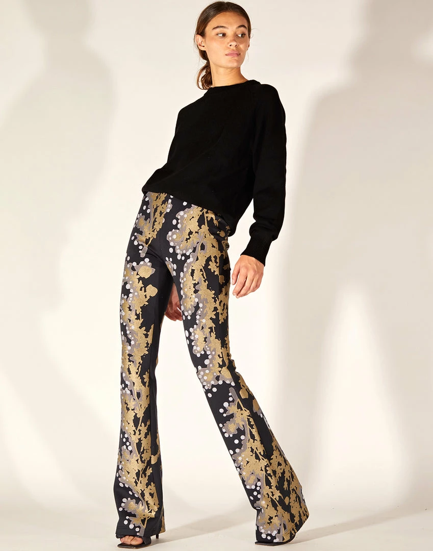 Cynthia Rowley Bonded Fit And Flare Pant Bottoms 1 Cynthia Rowley Bonded Fit And Flare Pant Bottoms