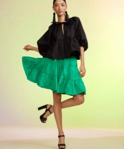 Cynthia Rowley Bottoms Marrakesh Cotton Tiered Skirt