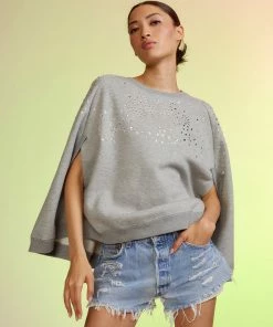 Cynthia Rowley Tops Crystal Capelet