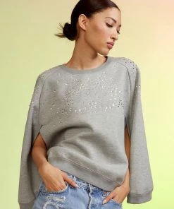 Cynthia Rowley Tops Crystal Capelet