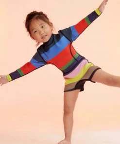 Cynthia Rowley Kids Stripe Wetsuit Surf & Swim