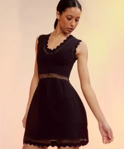 Cynthia Rowley Little Black Knit Dress