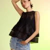 Cynthia Rowley Amelia Organza Top