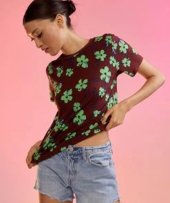 Cynthia Rowley Printed Tee Tops