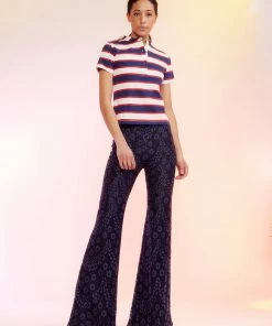 Cynthia Rowley Lace Fit And Flare Pants Bottoms