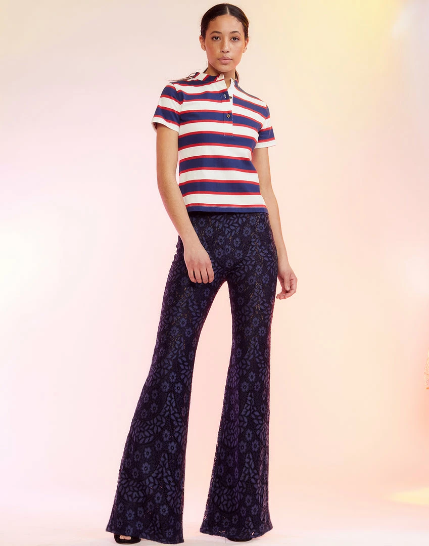 Cynthia Rowley Lace Fit And Flare Pants Bottoms 1 Cynthia Rowley Lace Fit And Flare Pants Bottoms