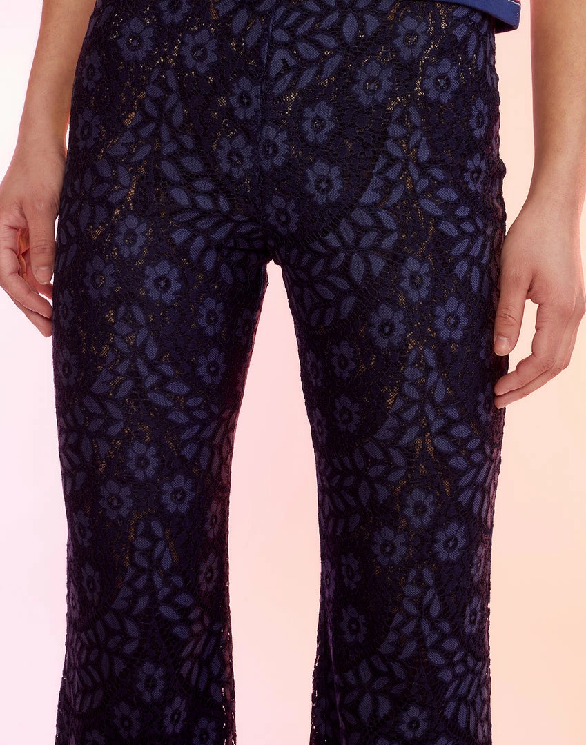 Cynthia Rowley Lace Fit And Flare Pants Bottoms 5 Cynthia Rowley Lace Fit And Flare Pants Bottoms