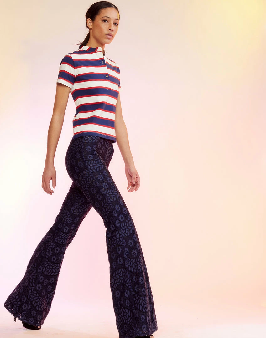Cynthia Rowley Lace Fit And Flare Pants Bottoms 4 Cynthia Rowley Lace Fit And Flare Pants Bottoms