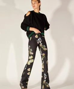 Cynthia Rowley Bottoms Bonded Fit And Flare Pant