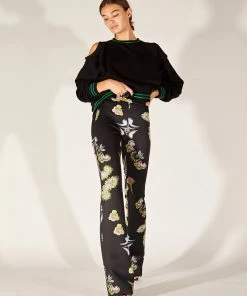 Cynthia Rowley Bottoms Bonded Fit And Flare Pant