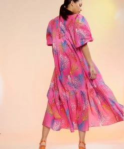 Cynthia Rowley Dresses Coral Print Voile Dress 8 Cynthia Rowley Dresses Coral Print Voile Dress